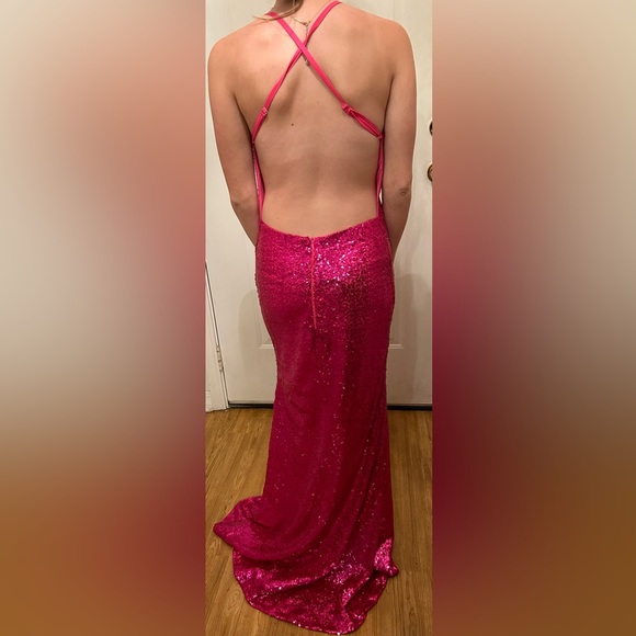 Pink prom dress - Picture 3 of 4
